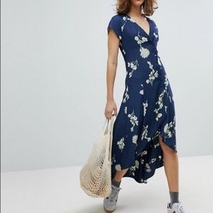 NWT FREE PEOPLE Lost In You Floral Midi Dress L